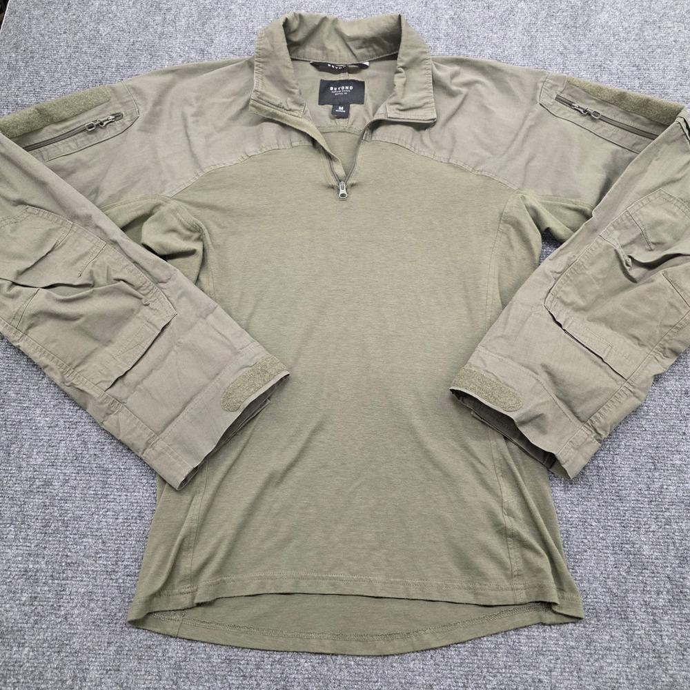 Beyond Clothing Mens M Regular A9 Mission Shirt Tactical Combat Shirt Green
